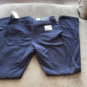 Dark navy blue trousers